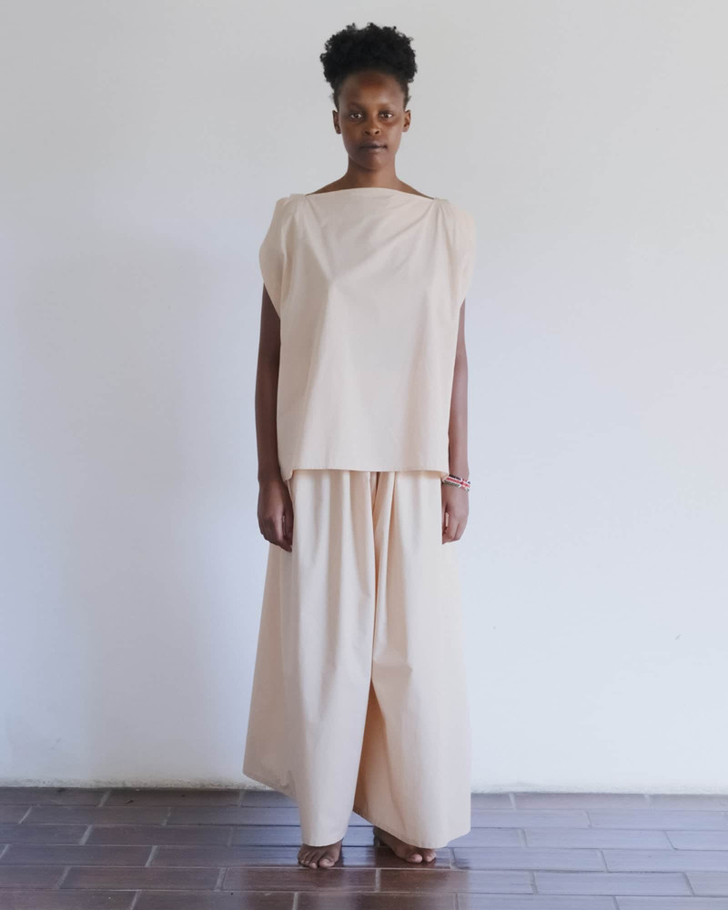 BASERANGE Cable Pants
                  - Organic Cotton Poplin outlook