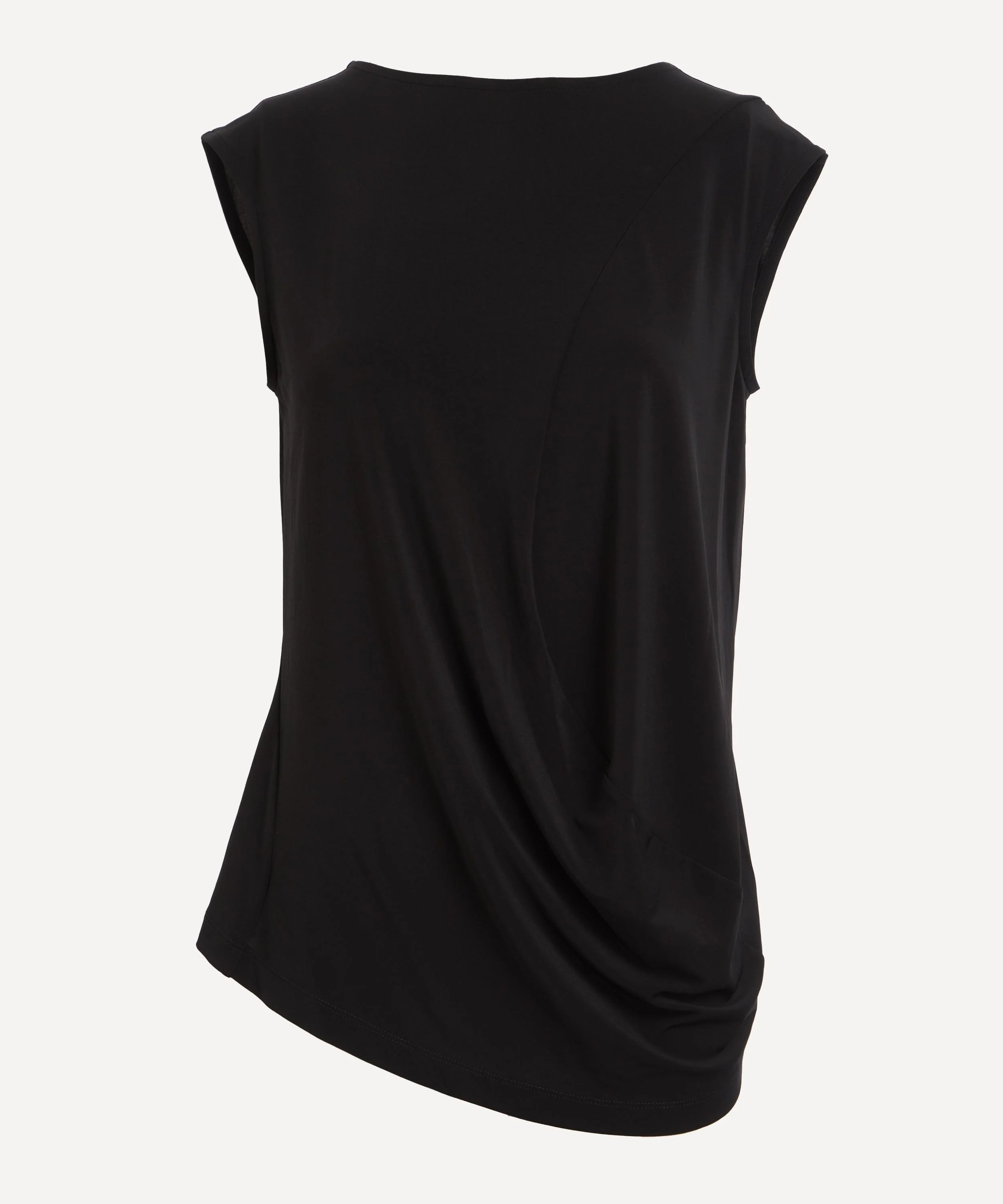 Black DRAPE JERSEY-56 Top - 1