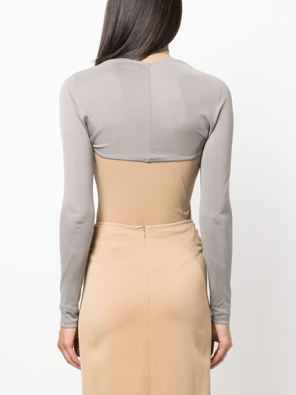 long-sleeve cropped top - 4