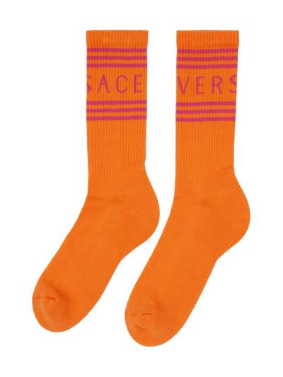VERSACE Orange Athletic Socks outlook