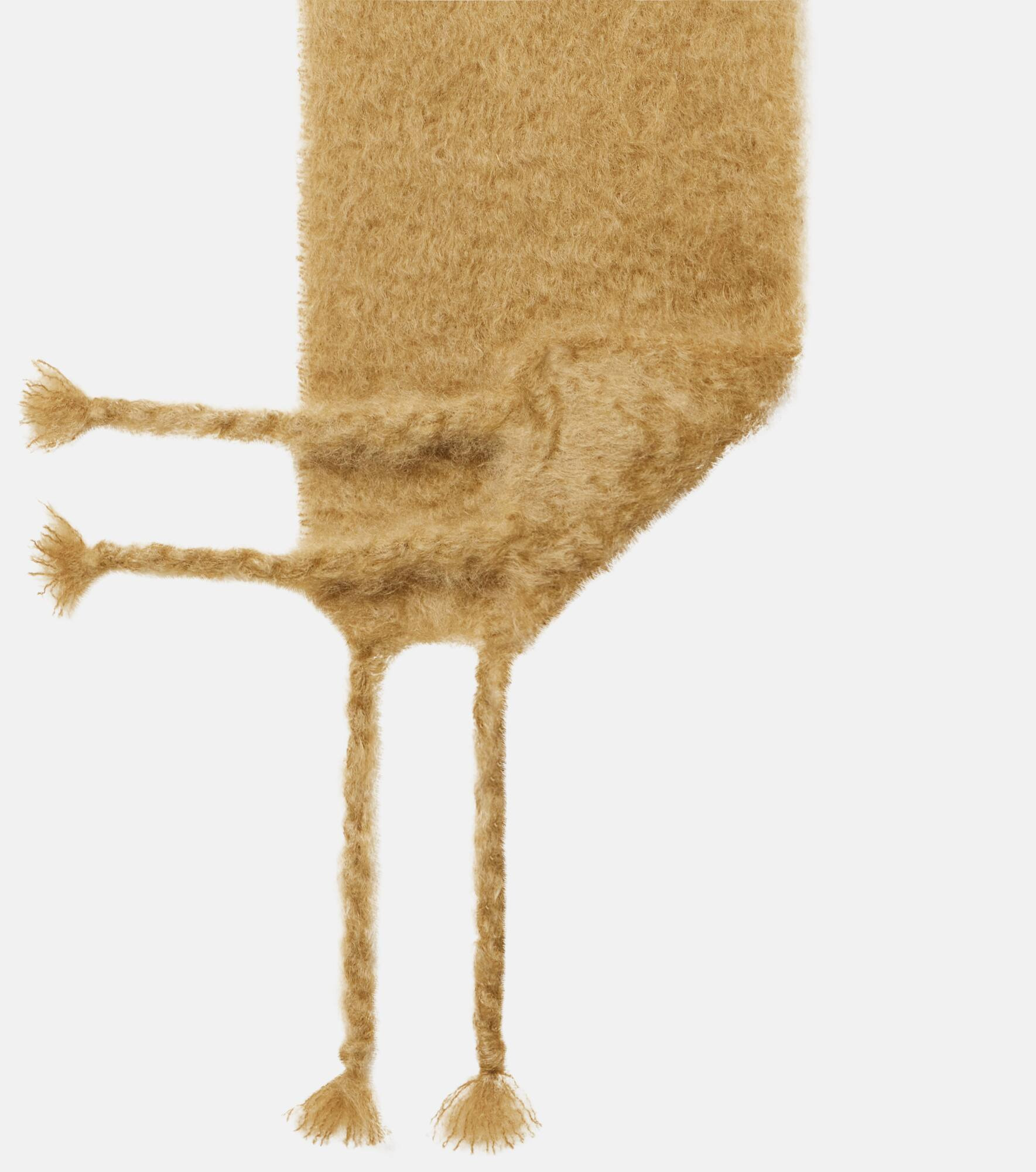 Logo mohair and wool-blend scarf - 5