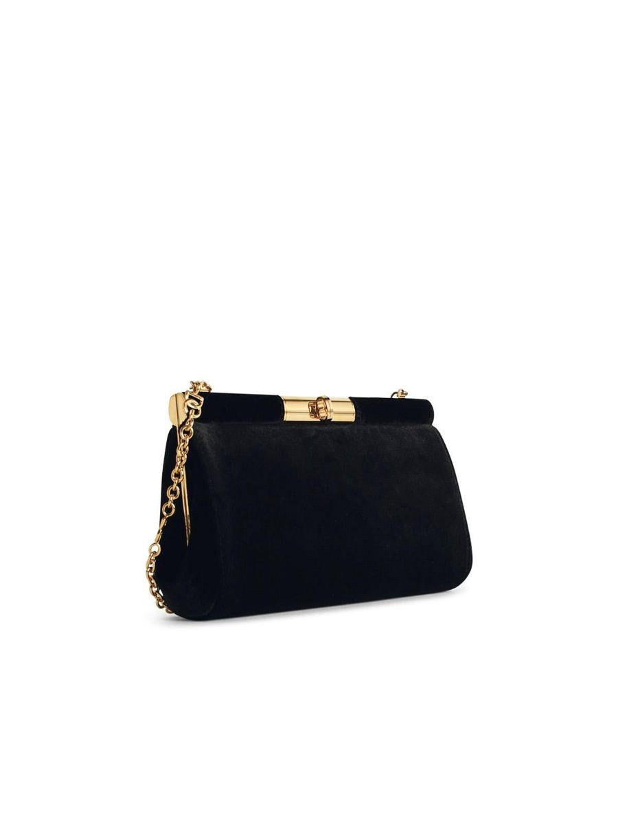 Dolce & Gabbana Black Velvet Shoulder Strap - 2