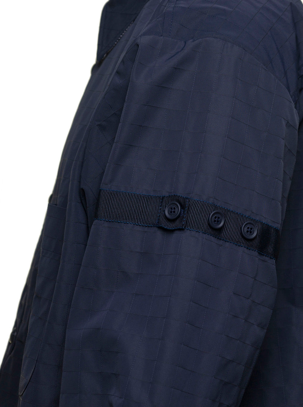 Thom Browne Men Oversized Blue Shirt With Patch Pockets In Polyamide Blend Man - 3
