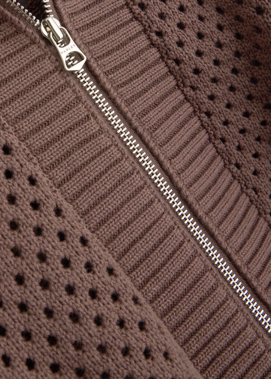 Varley Finn Open-knit Cotton Jacket - 5