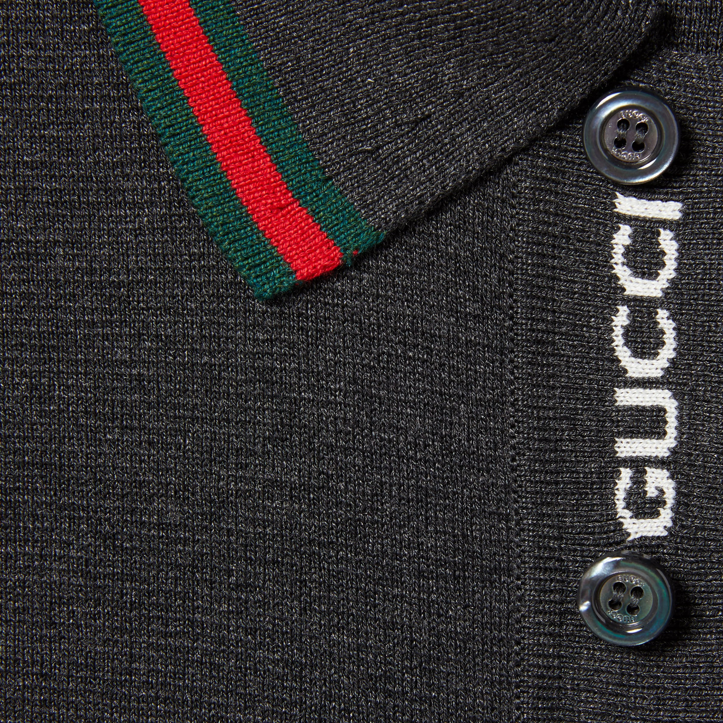 Silk cotton polo shirt with Web - 7