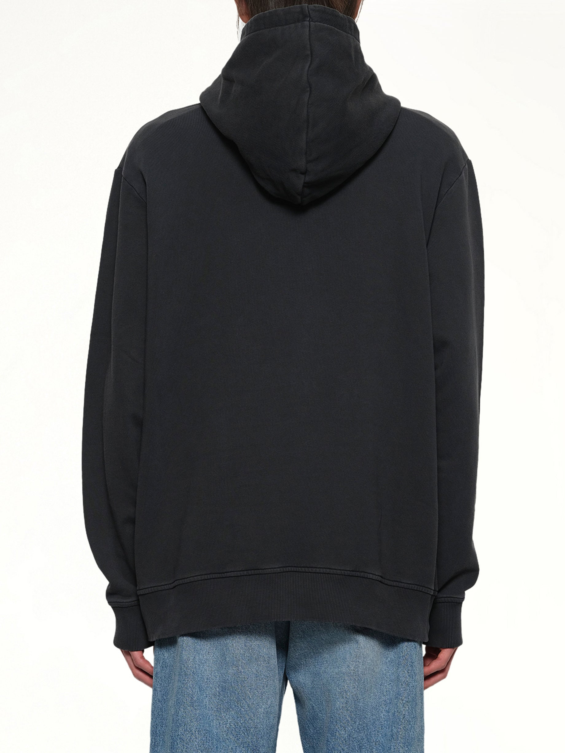 Balmain Vintage Emblem Hoodie in Vintage Black - 5