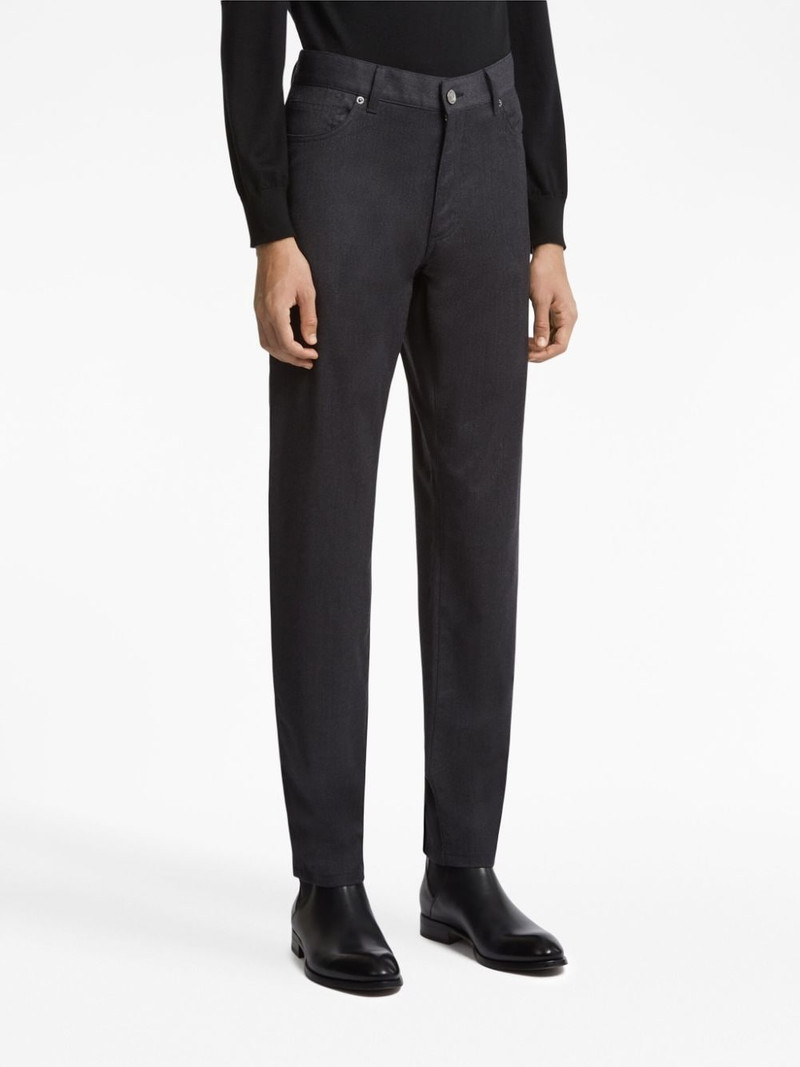 ZEGNA Roccia stonewashed wool trousers outlook