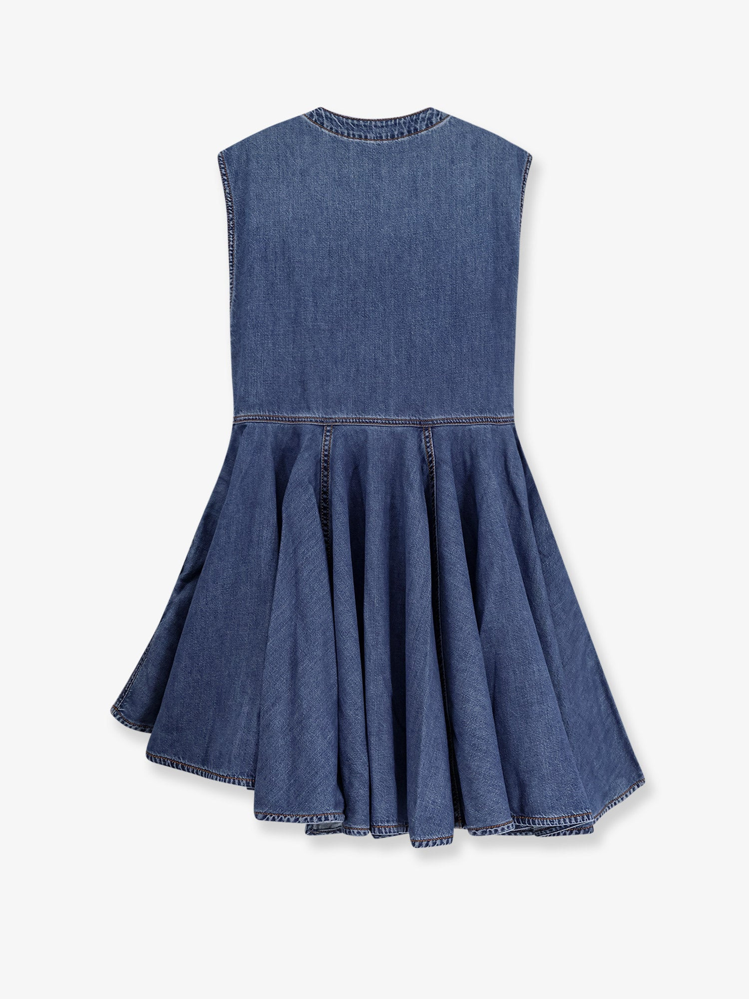 Wrap Denim Dress - 4