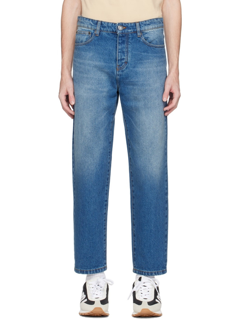 Blue Tapered Jeans 1