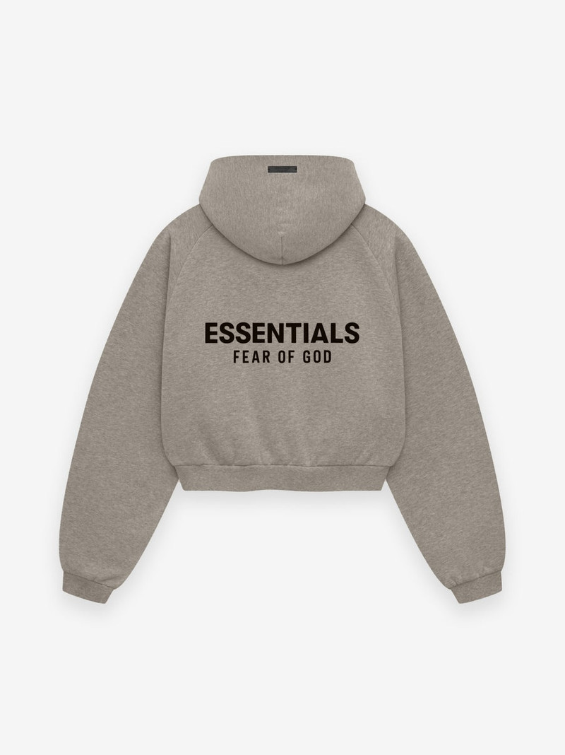 ESSENTIALS Women's Fleece Cropped Hoodie outlook