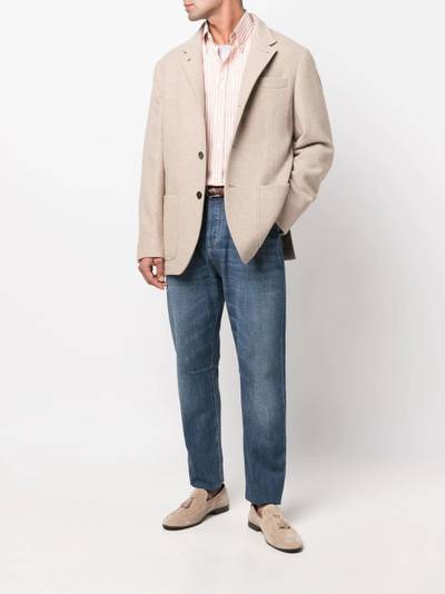 Brunello Cucinelli stripe-print shirt outlook