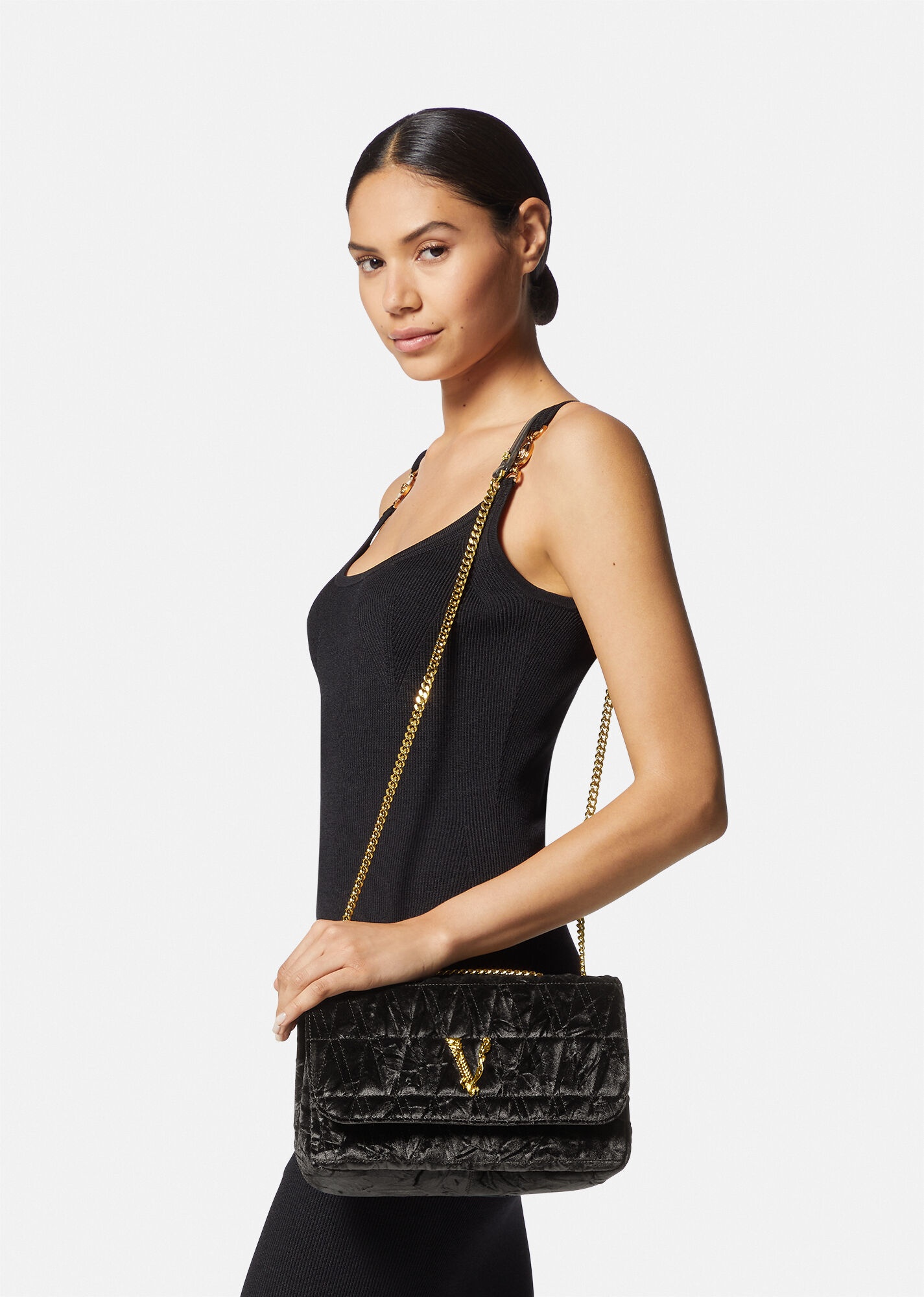 Virtus Velvet Shoulder Bag - 6