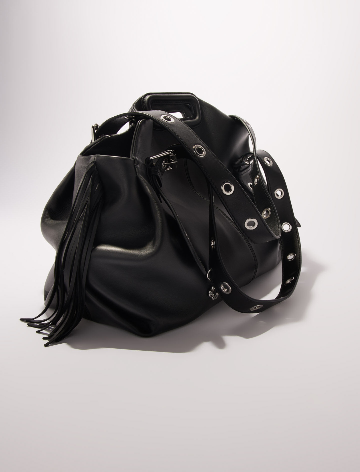 maje Plain leather Miss M XL bag | REVERSIBLE