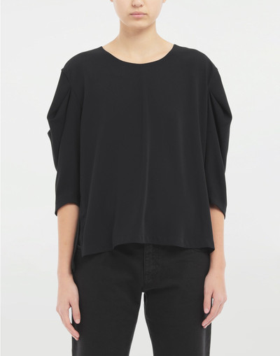 MM6 Maison Margiela Ruffle draped sleeve top outlook