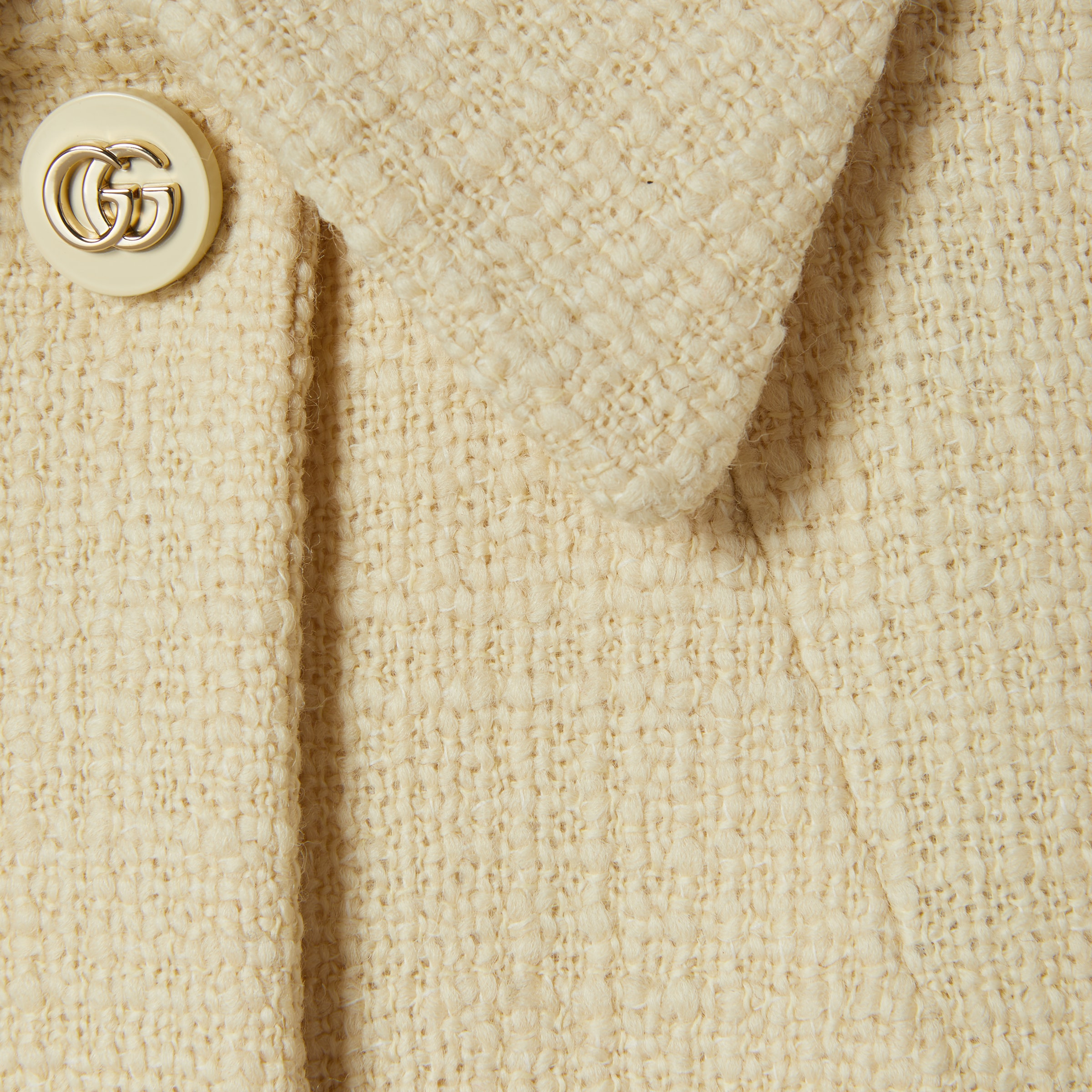 Textured wool tweed coat - 6