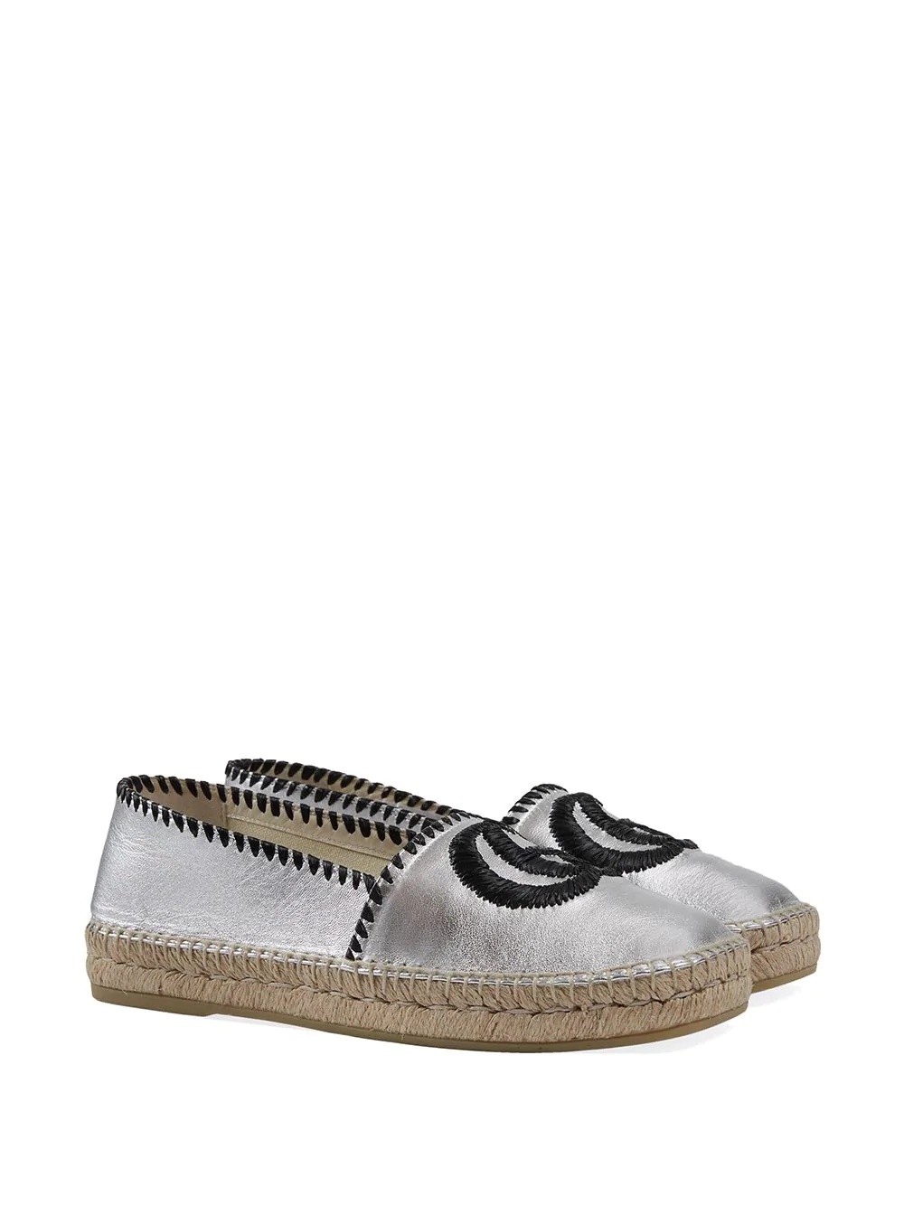 embroidered GG espadrilles - 2