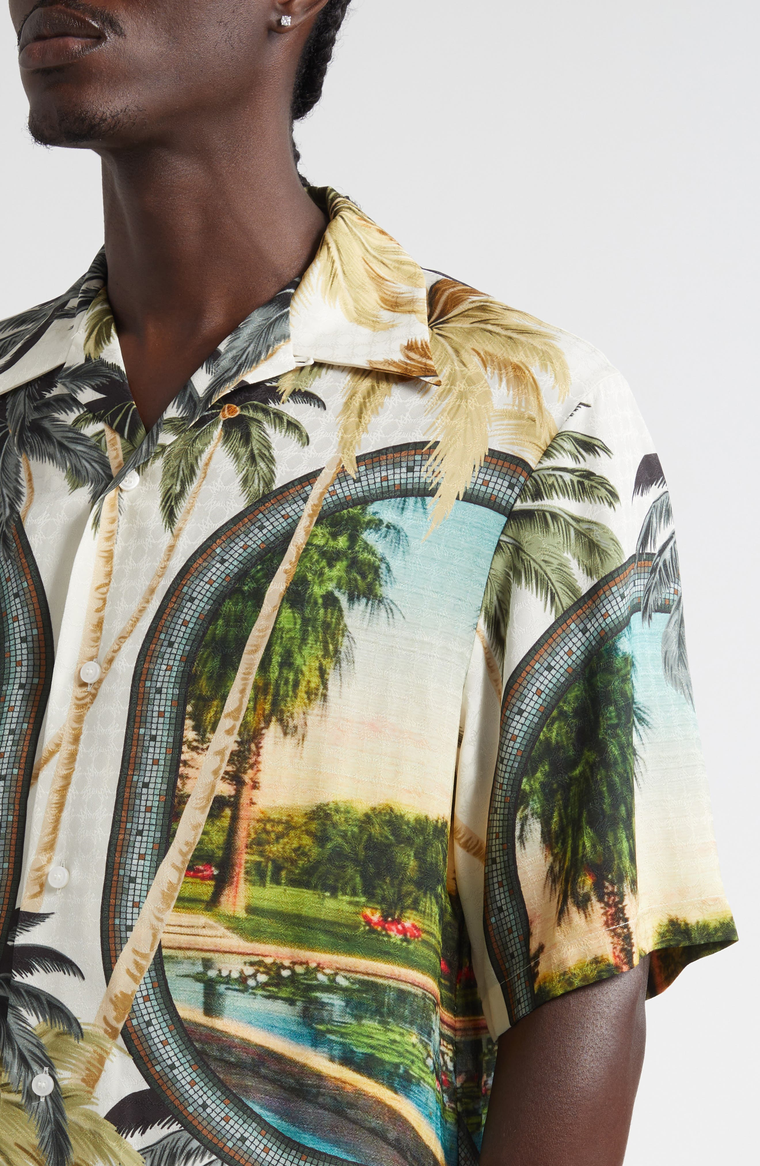 AMIRI Paradise Bowling Shirt in Multi at Nordstrom - 5