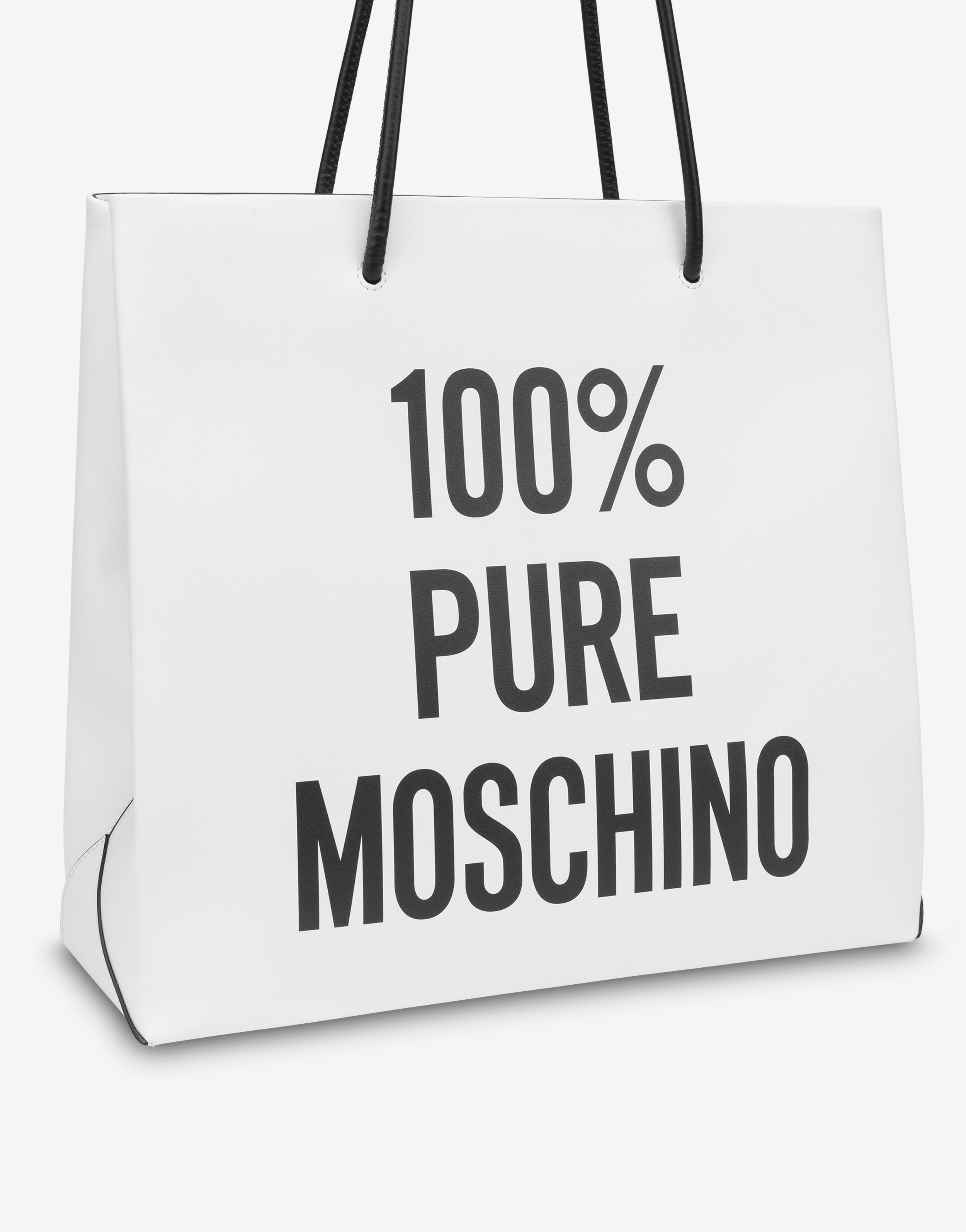 100% PURE MOSCHINO CALFSKIN SHOPPER - 4