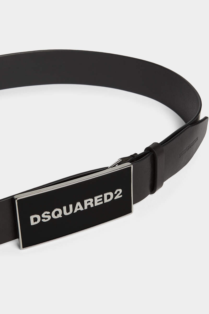 DSQUARED2 TONAL LOGO PLAQUE BELT - 3