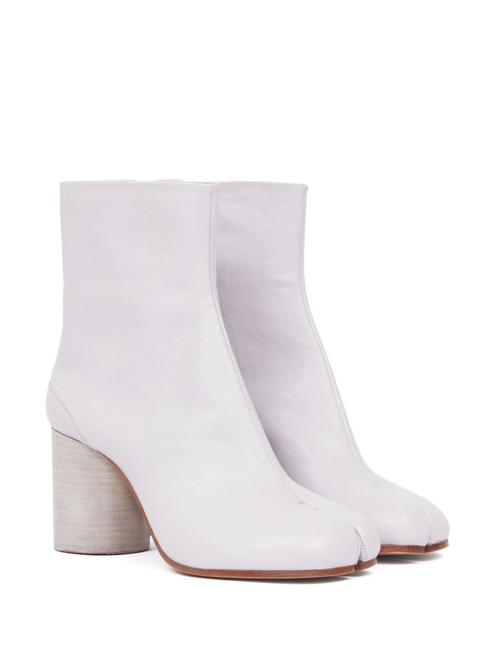 80mm Tabi leather ankle boots - 2