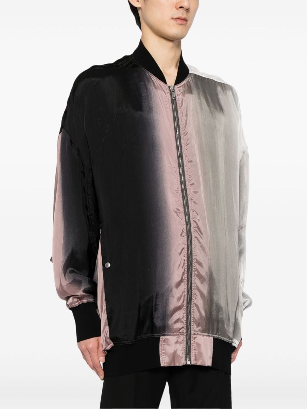 gradient-effect bomber jacket - 3