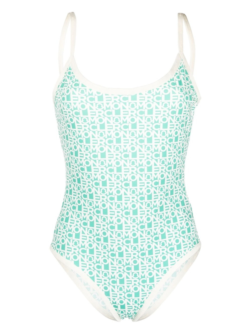 all-over logo-print swimsuit 1