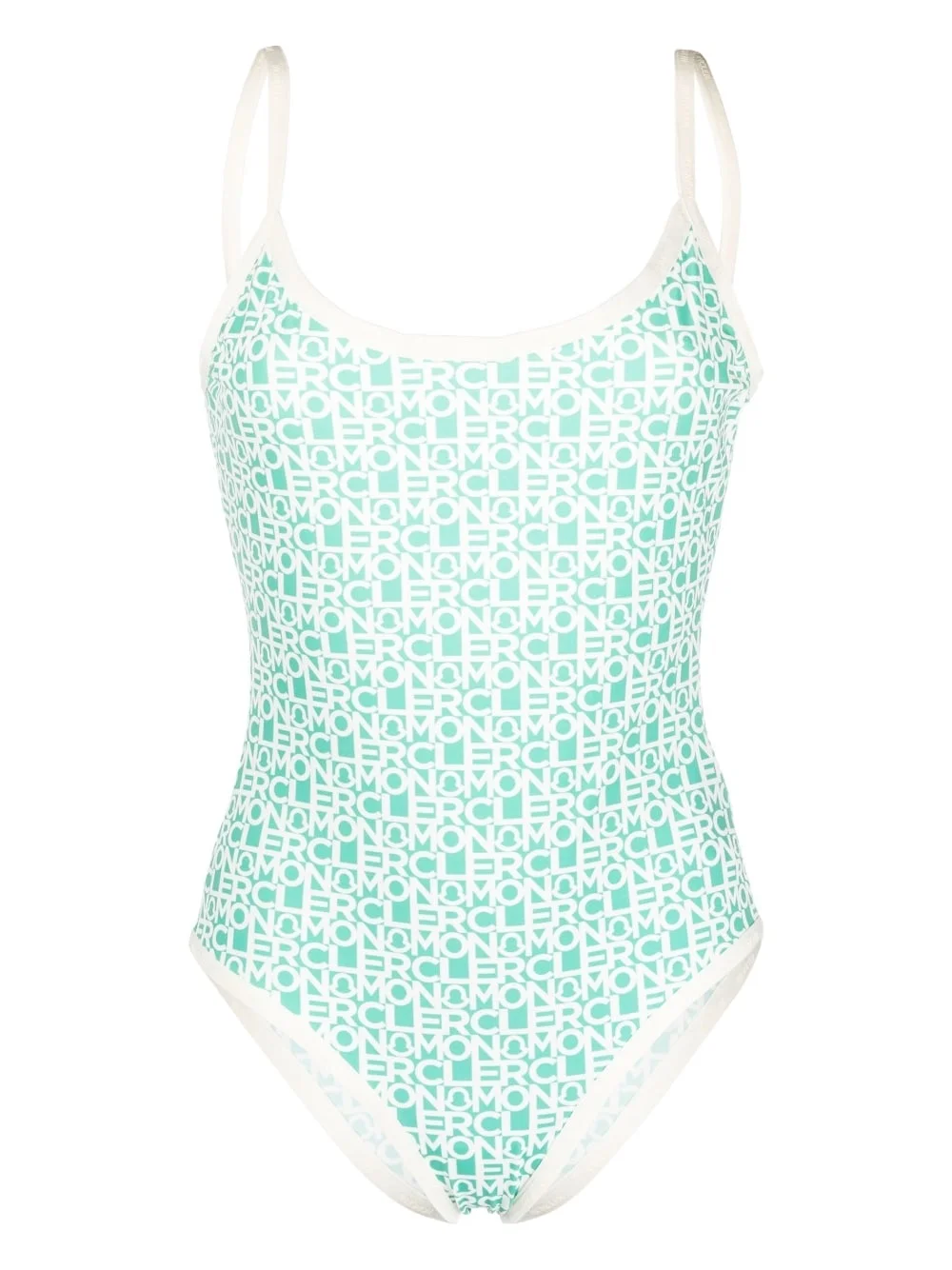 all-over logo-print swimsuit - 1