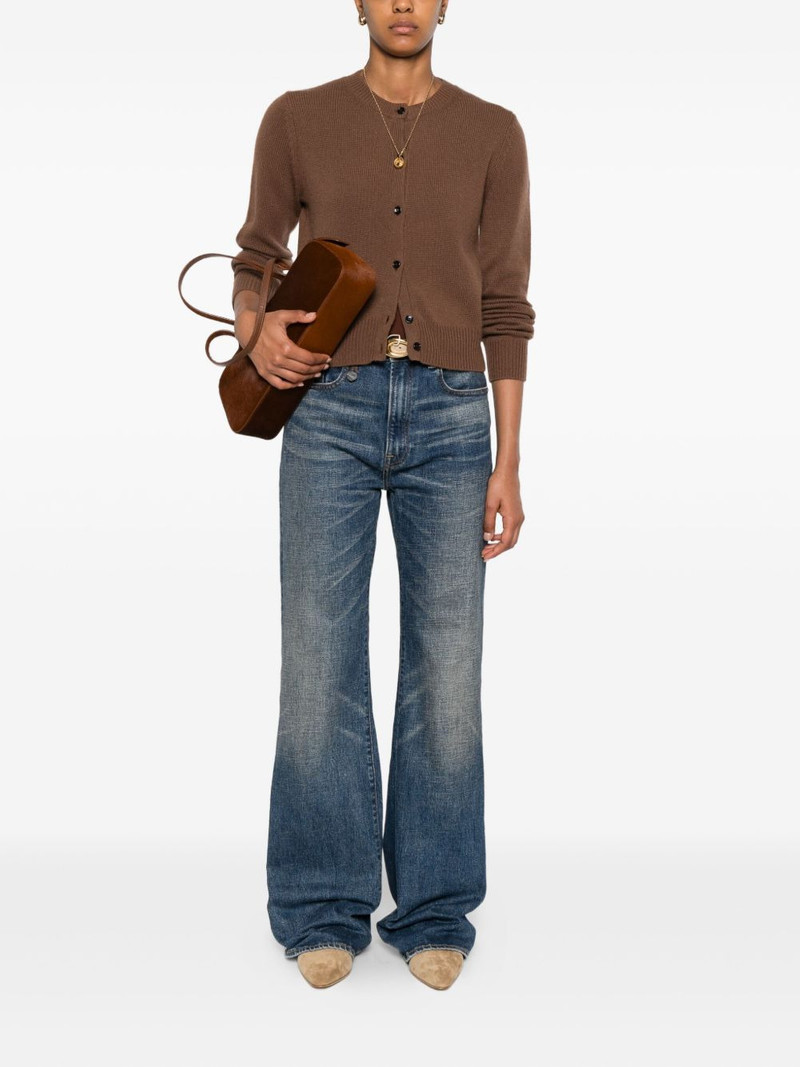 Allude button-front cashmere cardigan outlook