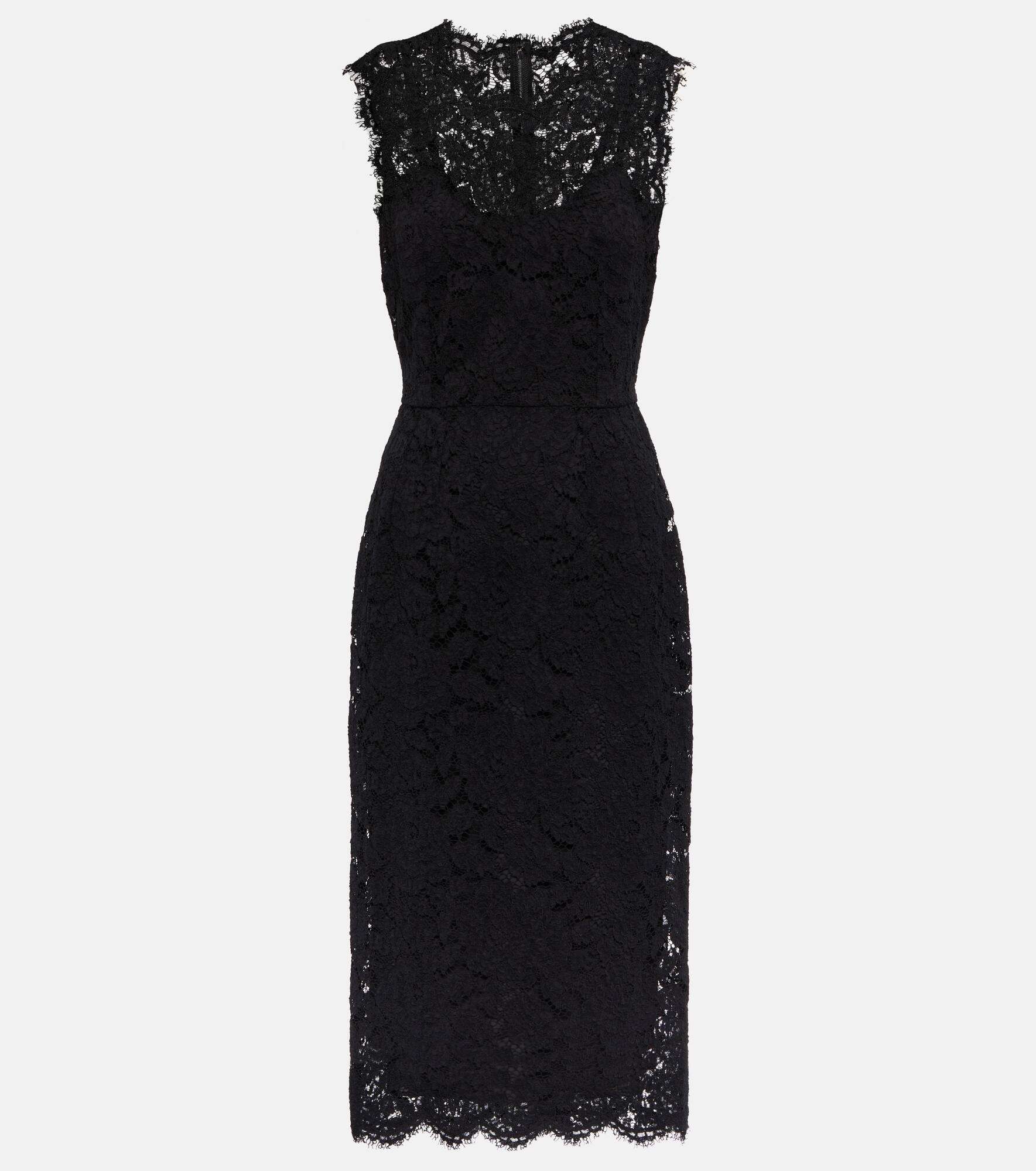 Lace midi dress - 1