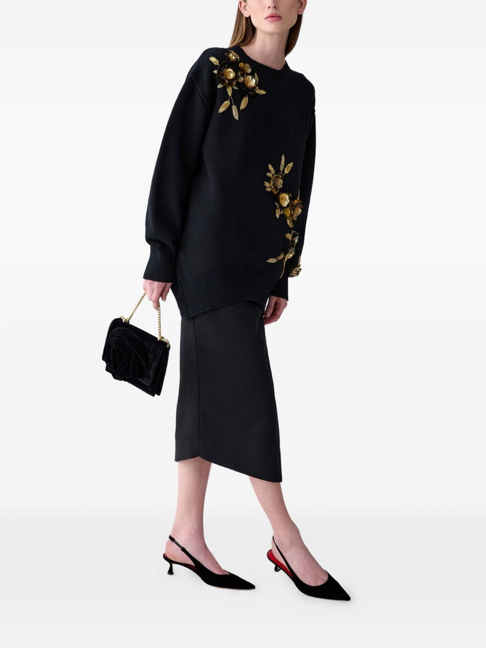 gathered asymmetric skirt - 4