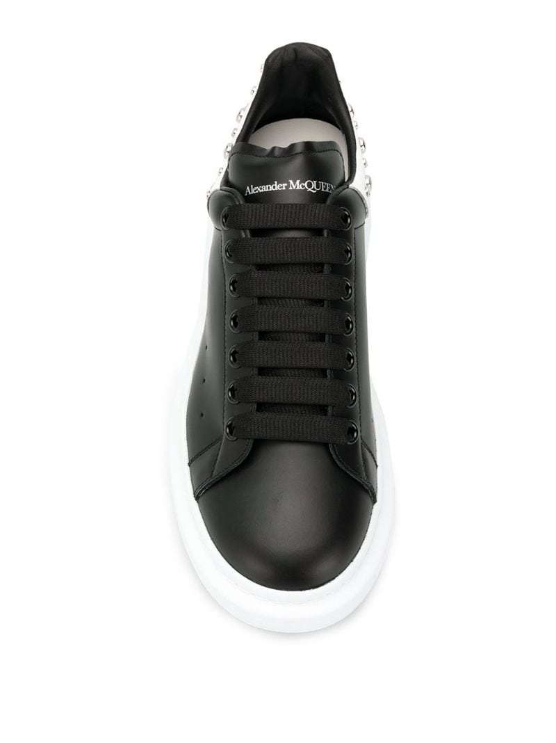 crystal studded sneakers - 4