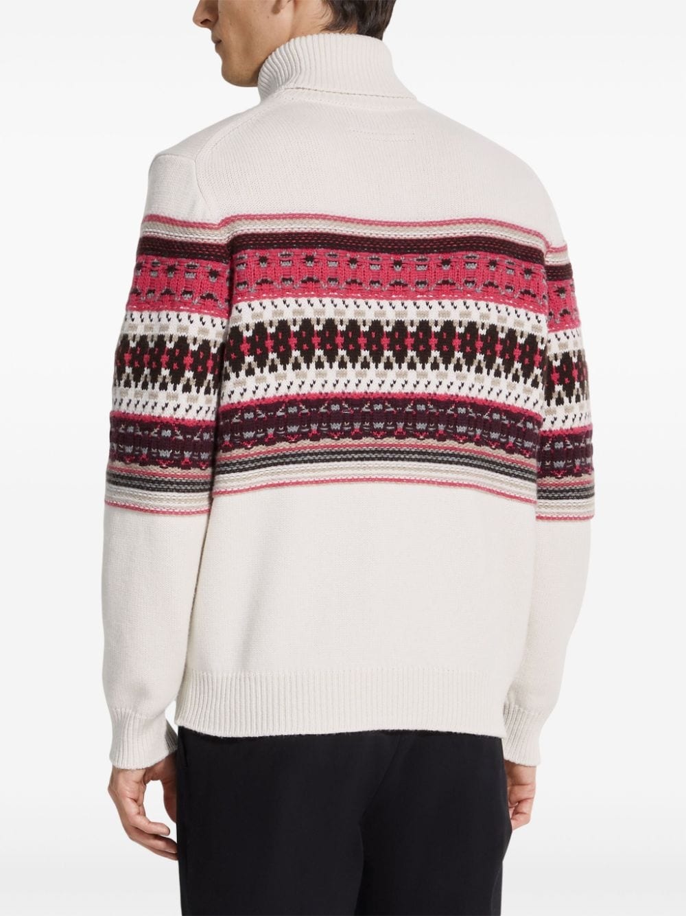 fair-isle cashmere jumper - 4