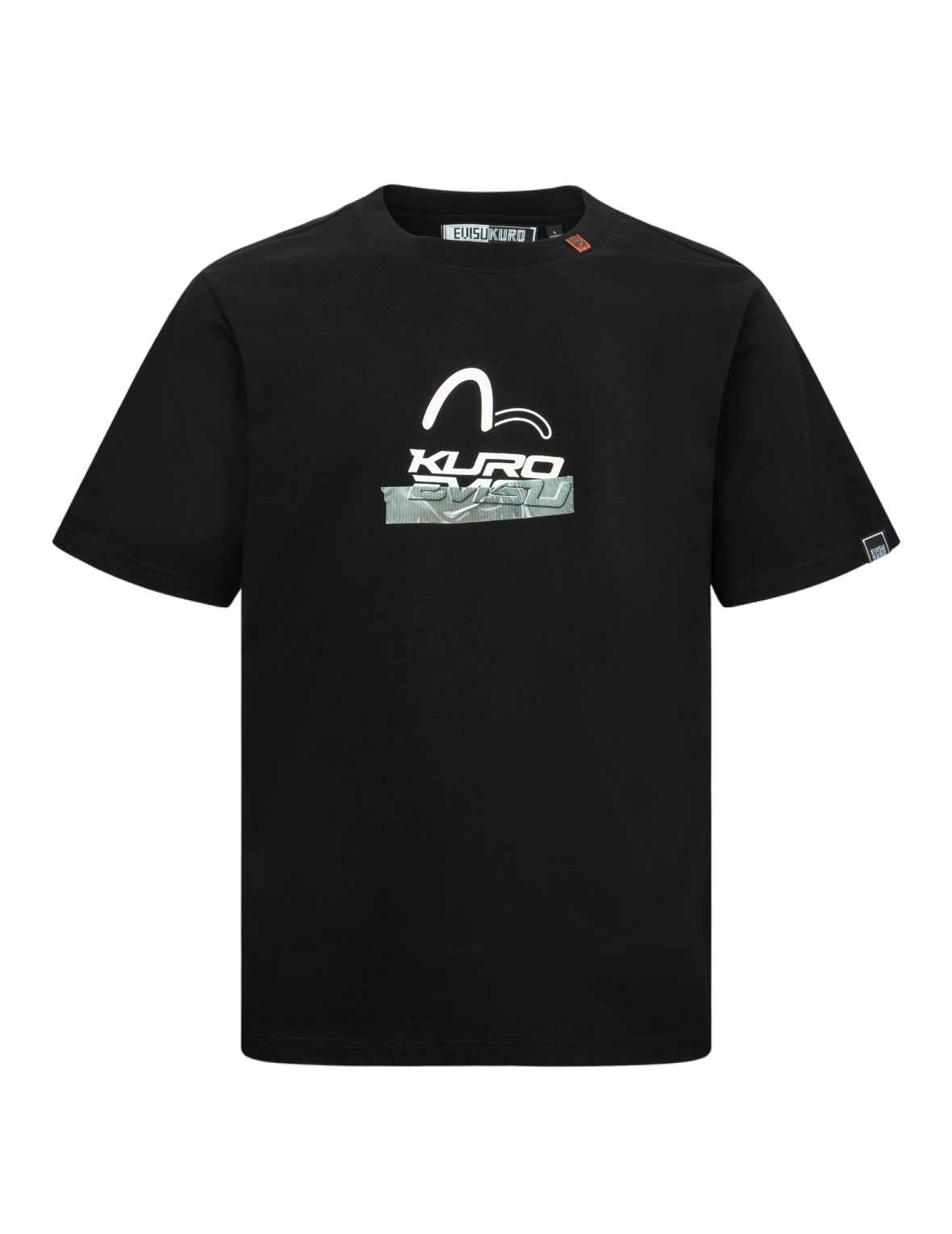 Logo and Tape Print Regular Fit T-shirt - 13