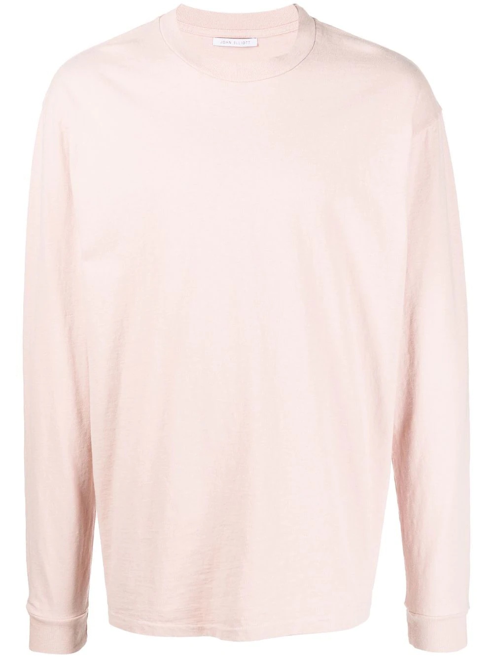 crew neck long-sleeved T-shirt - 1