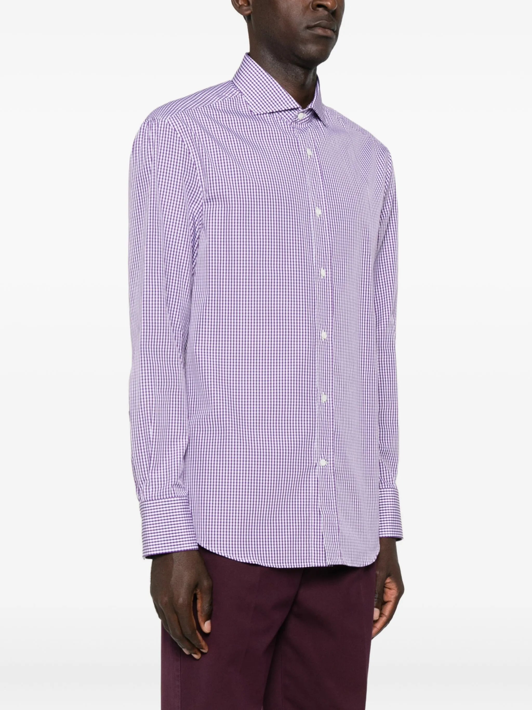 Brunello Cucinelli Gingham-check Shirt - 5