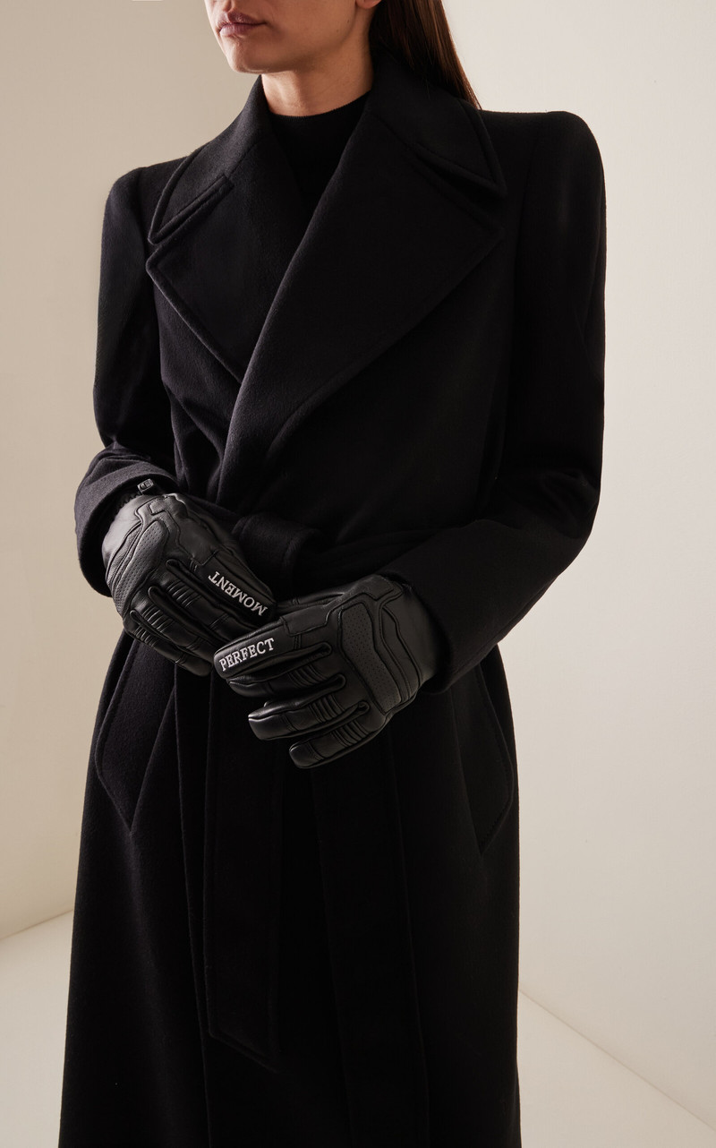 PERFECT MOMENT PM Leather Ski Gloves black outlook