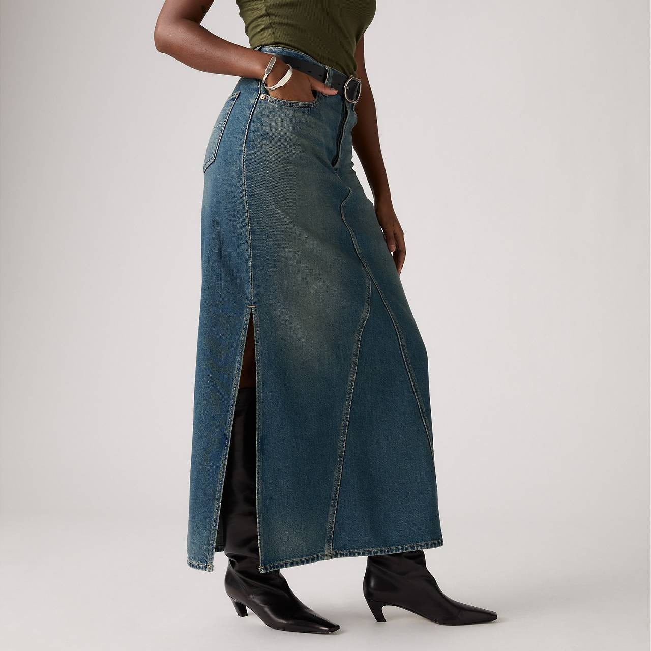 LONG ICON SKIRT - 4