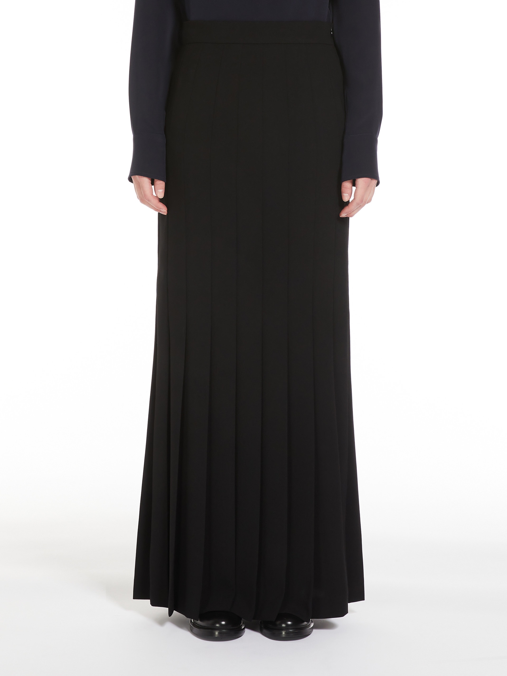 VETRINO Long sablé pleated skirt - 3