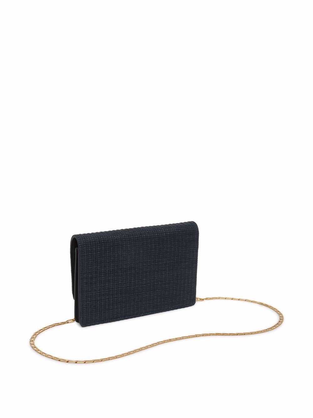 textured crossbody wallet on chain - 2