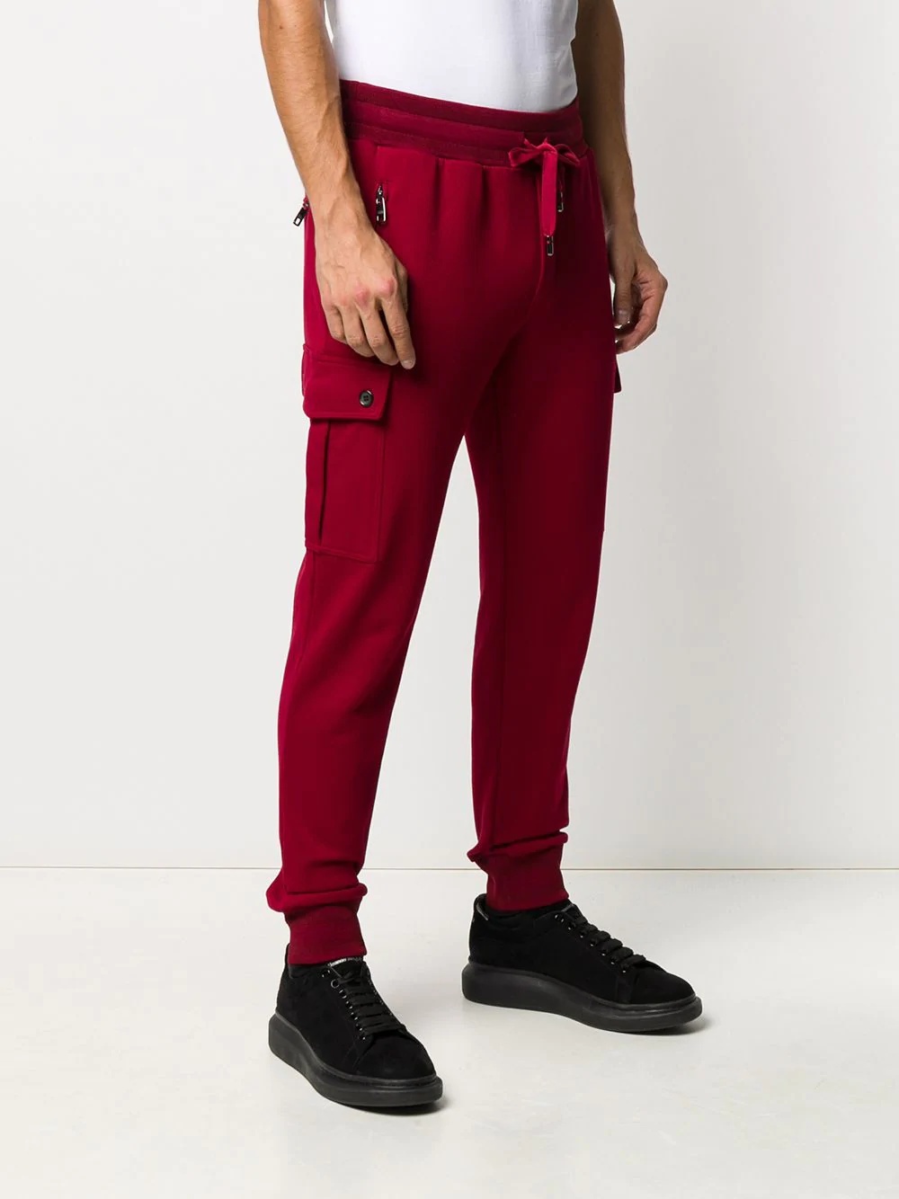 tapered leg track pants - 3