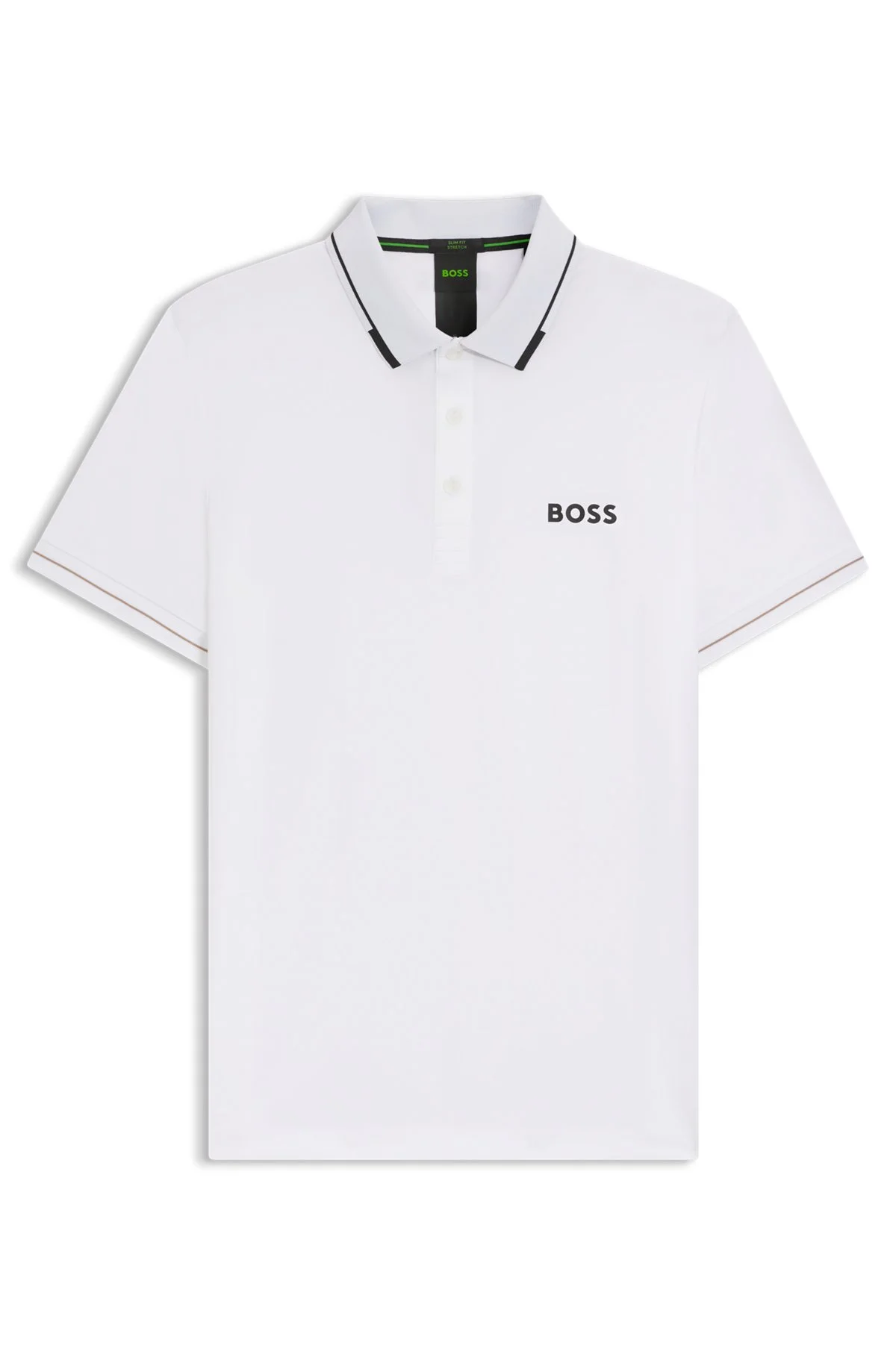 SLIM-FIT POLO SHIRT WITH CONTRAST LOGOS - 1