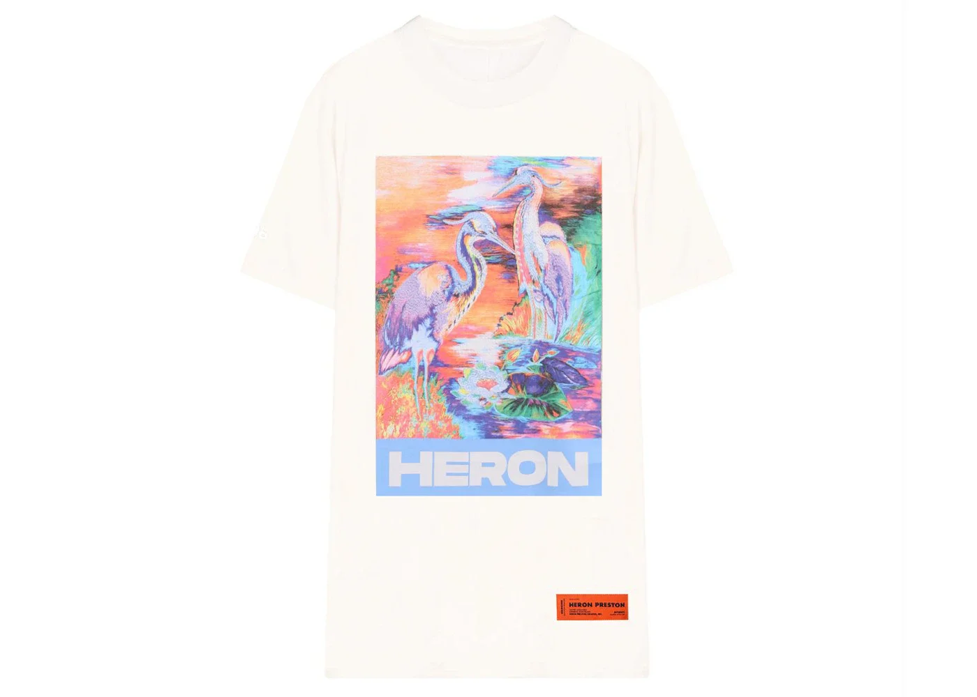 Heron Preston Print Oversized T-shirt White - 1