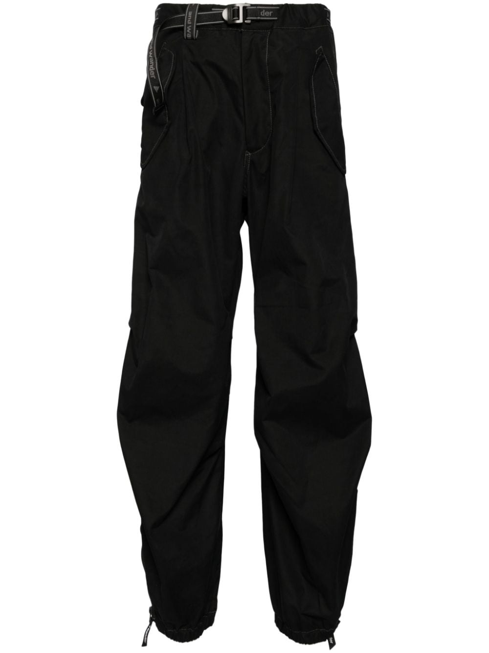 side-zip tapered trousers - 1