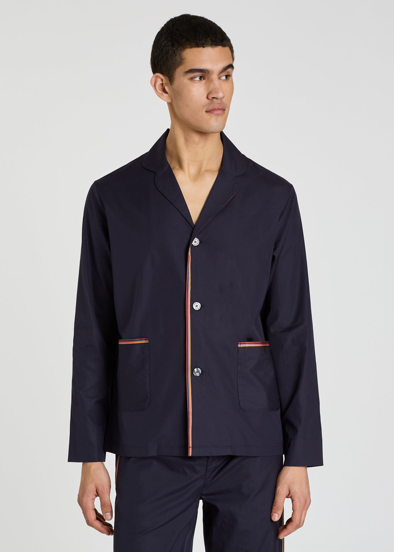 'Artist Stripe' Cotton Pyjamas 8