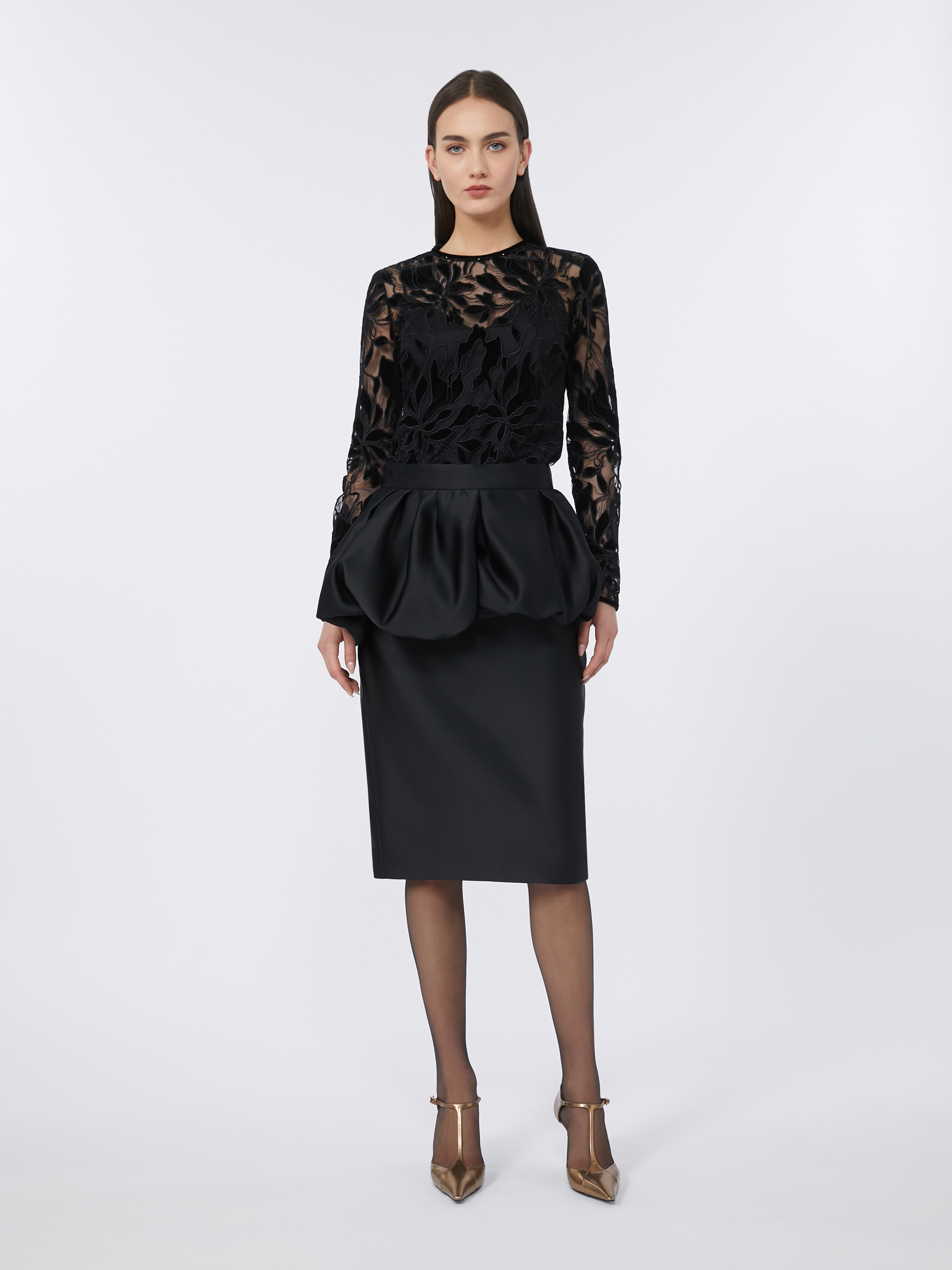 OSSIDO Duchesse pencil skirt - 2