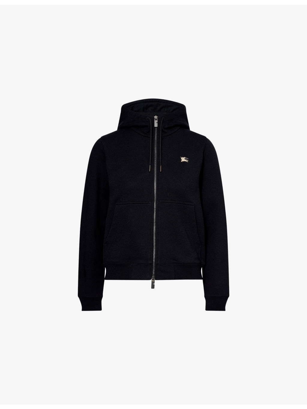 Brand-Embroidery Regular-Fit Cotton-Jersey Hoody - 1