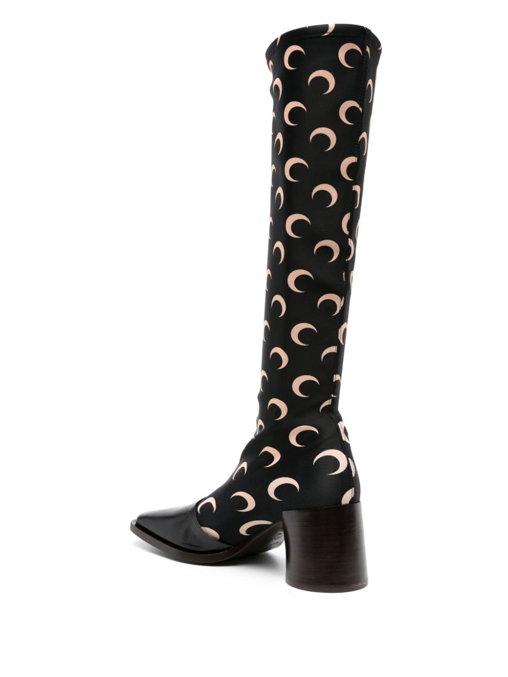 Regenerated jersey knee-high boots - 3