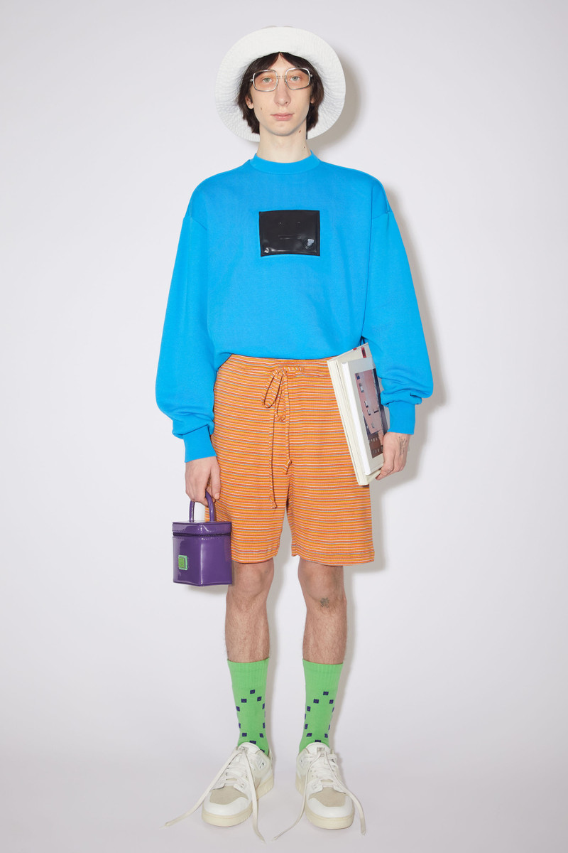 Acne Studios Striped shorts - Orange Multi outlook