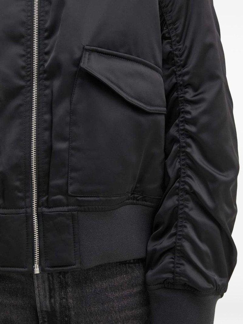 gathered-sleeve bomber jacket 5