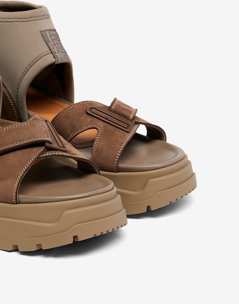 Strapped suede sandals 5